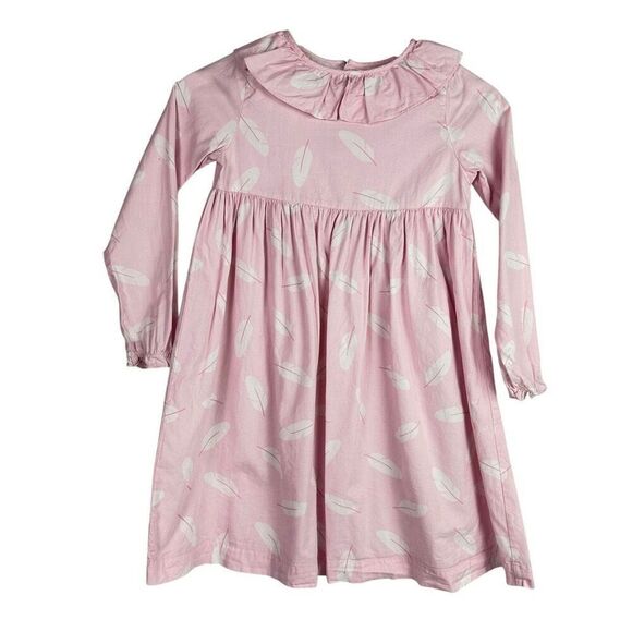 Jacadi Paris Girls Pink Long Sleeve Dress size 8 - Picture 1 of 7